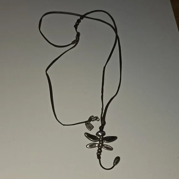 Uno De 50 Brown Dragonfly Necklace